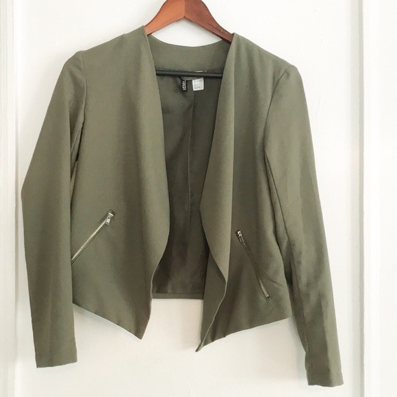 H&M Jackets & Blazers - H&M divided army green edgy blazer